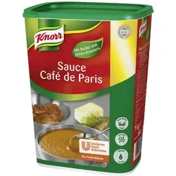 Knorr Sauce Café De Paris (1 kg) - Fertiggerichte mit cremiger Sauce, ideal für Fleisch, Fisch und Gemüse - verfeinert mit edlen Kräutern wie Estragon und Thymian.