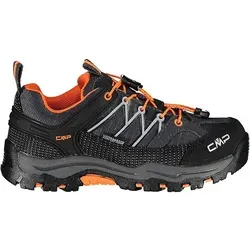 CMP Kids Rigel Low Trekking Shoes WP antracite-flash orange (47UG) 31 - Wanderschuhe für Kinder mit strapazierfähigem Veloursleder und ClimaProtect-Membran für optimalen Wasser- und Windschutz. Schnellschnürsystem für einfache Anpassung und hervorragender Grip auf jedem Untergrund.