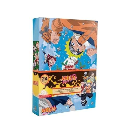 CINEREPLICAS Naruto Adventskalender 2025 - Offiziell lizenziert - Dekorative Adventskalender mit 24 exklusiven Überraschungen aus der Naruto-Welt, ideal für jeden Fan und perfekt für die Vorweihnachtszeit.