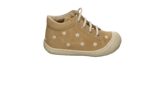 Naturino Cocoon Embr.daisies Velour Lauflernschuhe für Mädchen in Braun - Hochwertige Lauflernschuhe in Größe 25, ideal für die ersten Schritte. Mit weichem Veloursleder für optimalen Tragekomfort und eine perfekte Passform.