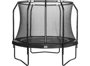 Salta Trampolin Premium Black Edition Ø 183 cm - Schwarz - Hochwertiges Trampolin mit korrosionsbeständigem Stahlrahmen, extra breitem Schutzrand und TÜV/GS geprüft. Ideal für sicheres Springvergnügen im Garten.
