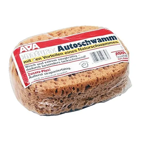 APA Schwamm Natura 180 x 120 x 65 mm - Effektive Autopflege - Hochwertiger Schwamm für die Autowäsche, sanft zur Oberfläche und ideal für gründliche Reinigung. Perfekt für eine strahlende Fahrzeugpflege.