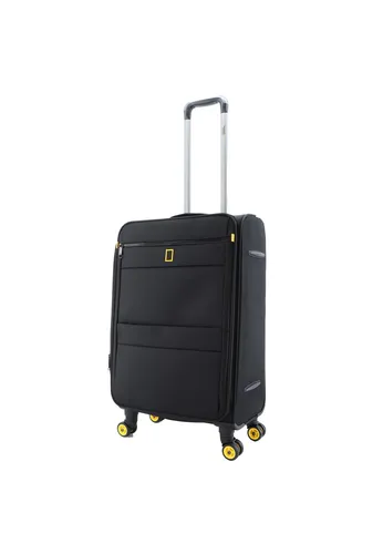NATIONAL GEOGRAPHIC Koffer Passage, Polyester schwarz - Trolley mit TSA-Schloss, ideal für sicheres Reisen. Maße: 40x60x19 cm, aus strapazierfähigem 100% Polyester in elegantem Schwarz.