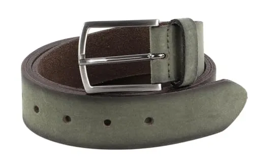 Vanzetti Herren Gürtel dunkelgrün 110 cm - Eleganter Vanzetti Herren Gürtel in dunkelgrün, 110 cm lang. Stilvolles Accessoire für jeden Anlass, robust und langlebig.