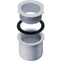 INEFA Dachrinne PVC Ablaufstutzen DN 50, NW 68 - Dachrinnen-Zubehör für kastenförmige Regenrinnen, einfache Montage durch passgenaues Stecksystem, Made in Germany, für zuverlässige Dachentwässerung.