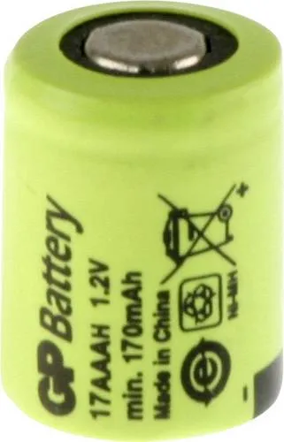 GP GP17AAAH Spezial-Akku 1/3AAA Flat-Top NiMH 1.2V 170 mAh 1St.
