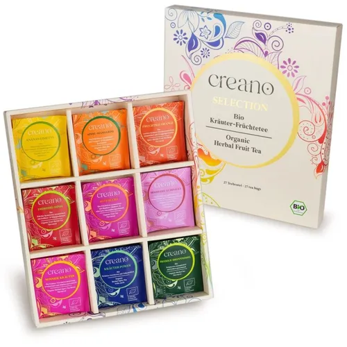 Teeset Creano Bio Früchte Kräutertee Geschenkset HERBAL TEA 27 BioTeebeutel
