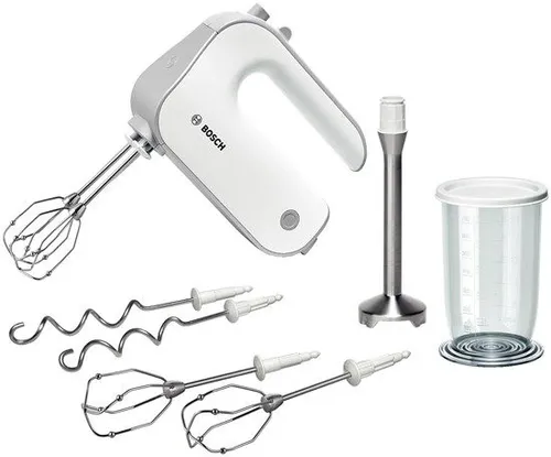BOSCH Handmixer Styline MFQ4075DE - 550 W, 5 Geschwindigkeitsstufen plus Turbotaste, hochwertige Edelstahl-Rührbesen und spülmaschinengeeignetes Zubehör