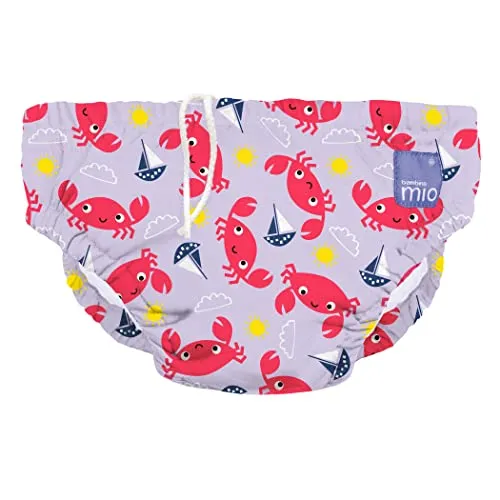 Bambino Mio, revolutionäre wiederverwendbare Schwimmwindel für Babys und Kleinkinder, Jungen und Mädchen, Krabbe, S (<6 Monate)