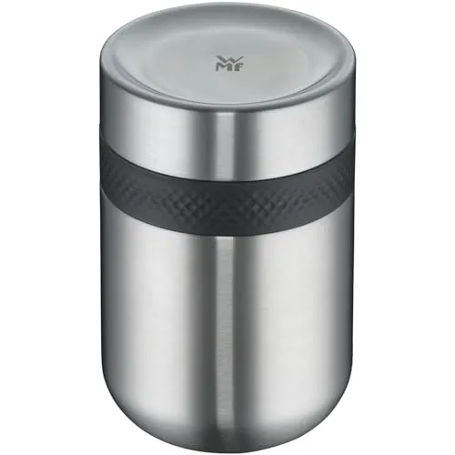 WMF My2Go Thermo Speisebehälter 500ml - Thermobehälter mit 2 Fächern (300ml + 200ml), aus hochwertigem Cromargan Edelstahl, ideal für warme und kalte Speisen, spülmaschinengeeignet und perfekt für unterwegs.