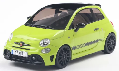 Solido 421186544 - 1:18 Fiat F595 Abarth Verde Adrenalina - Detailgetreues Fertigmodell im Maßstab 1:18 aus Metall und Kunststoff, ideal für Sammler und Modellbau-Enthusiasten.
