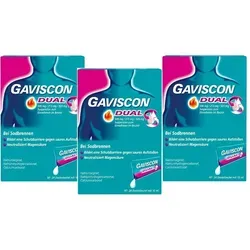 GAVISCON DUAL Beutel 3er-Set 3X240 ml Suspension