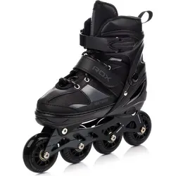 meteor ROX Inlineskates Kinder S 30-33 schwarz - Die METEOR ROX Inlineskates für Kinder bieten ein einzigartiges Design mit einfacher Größenanpassung. Mit Aluminiumkufen und ABEC-7-Kugellagern für eine sanfte Fahrt und hohe Stabilität. Ideal für aktive Freizeitfahrer!