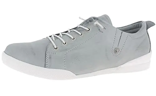 Andrea Conti Damen Slipper 0345724 - Bequemer Halbschuh in Grau - Damen-Sneaker mit flexiblem Stretcheinsatz und feiner Schnürung für optimalen Komfort, ideal für den Alltag und sportliche Aktivitäten.