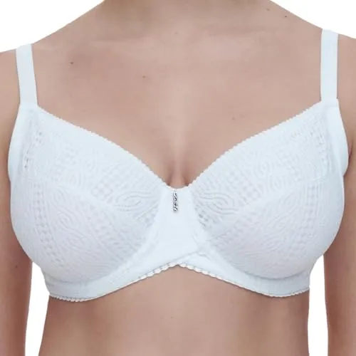 Chantelle EasyFeel Very Covering Bügel-BH E 90 Weiß - Der Chantelle EasyFeel Bügel-BH bietet außergewöhnlichen Halt und Komfort für größere Oberweiten. Mit vorgeformten Cups für eine natürliche Silhouette und bequemen, verstellbaren Schulterträgern ist er die ideale Wahl für jeden Tag.