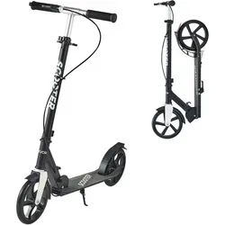 VEVOR Kinder Scooter mit höhenverstellbarem Lenker - Robuster Cityroller für Kinder ab 8 Jahren, ausgestattet mit rutschfestem Deck und Handbremse. Ideal für eine sanfte Fahrt und anpassbar für wachsende Kinder, bis 100 kg belastbar.