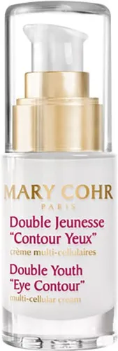 Mary Cohr Double Jeunesse "Contour Yeux" 15ml - Anti-Aging-Augencreme zur Glättung feiner Linien und Fältchen. Verbessert die Hautelastizität und lässt die Augen strahlender und sichtbar angehoben erscheinen.