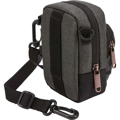 Case Logic CECS-101 Kameratasche - Praktische Umhängetasche für Kompaktkameras mit zusätzlichem Vorderfach für Zubehör, ideal für Reisen und schnelle Fotografie.