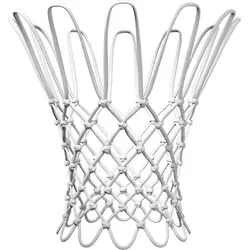 Spalding Heavy Duty Basketballnetz Silber - Basketballnetz aus strapazierfähigem Nylon, ideal für Innen- und Außenbereich, wetterfest und passend für Standardfelgen - perfekt für leidenschaftliche Spieler!