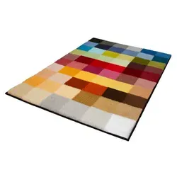 Kleine Wolke Cubetto Badteppich 75 x 120 cm - Badematte im stilvollen Karo-Design, weich und pflegeleicht, bis 40 Grad waschbar und ideal für Fußbodenheizungen geeignet.