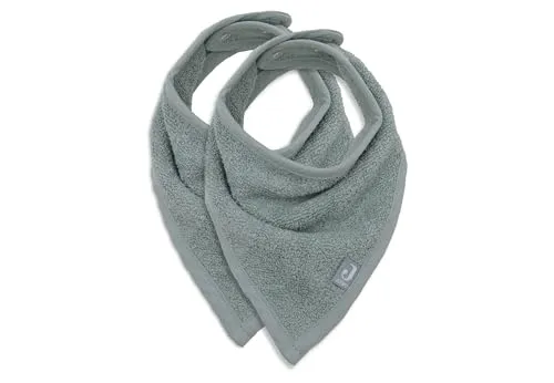 Jollein Sabberlätzchen Baby - Bandana - Sea Green - 2er Pack - 100% Baumwolle - Mit Klettverschluss - Babylatz - Lätzchen Baby