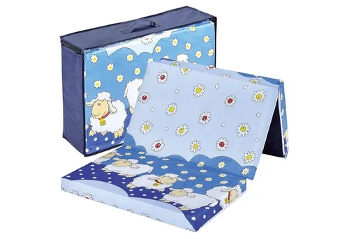 Bambini Klappbare Reisebettmatratze 120x60 cm - Ideal für unterwegs - Matratzen für Reisen, praktische Klappfunktion und komfortable 60x120 cm Größe, perfekt für einen erholsamen Schlaf Ihres Kindes unterwegs.