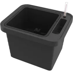 Plastia Pflanzkübel Berberis UNO anthrazit, A33611 - Praktisch und funktional - Robuster Pflanzkübel aus Kunststoff mit 18l Fassungsvermögen, inklusive Bewässerungssystem und Rollen für einfachen Transport. Ideal für alle Pflanzenarten und pflegeleicht.
