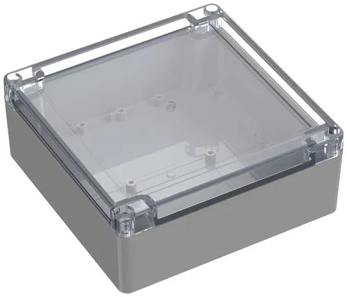 TRU COMPONENTS TC-10860864 Universal-Gehäuse 149.90 x 149.90 x 60 Polycarbonat Lichtgrau 1St.