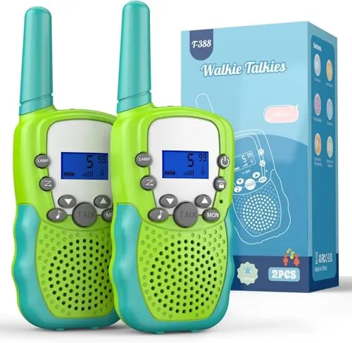 Kearui Walkie Talkies für Kinder 3-12 Jahre - Funkgeräte mit 8 Kanälen, VOX Funktion - Entdecken Sie die Kearui Walkie Talkies für Kinder! Ideal für Abenteuer und Spiele im Freien. Klare Sprachqualität, einfache Bedienung und praktische Tastensperre sorgen für ununterbrochenen Spielspaß.