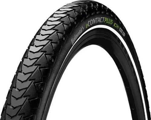 CONTINENTAL eContact Plus Fahrradreifen 28x2.00'' 50-622, 2er-Set - Hochwertige E-Bike-Reifen für Pendler und Lastenräder. Mit E50-Zertifizierung für hohe Haltbarkeit und Pannenschutz, ideal für eine sichere Fahrt bei höheren Geschwindigkeiten.