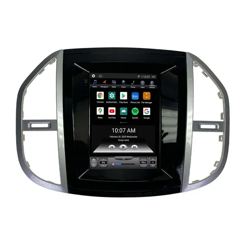 Mercedes Benz Vito 9.7" Touchscreen Android Autoradio mit CarPlay - Einbau-Navigationsgerät mit 9.7" Touchscreen, GPS und CarPlay für nahtlose Smartphone-Integration unterwegs.
