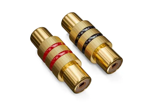 deleyCON deleyCON Cinch Kupplung SET Audio Video Adapter Cinch-Buchse zu Audio- & Video-Kabel