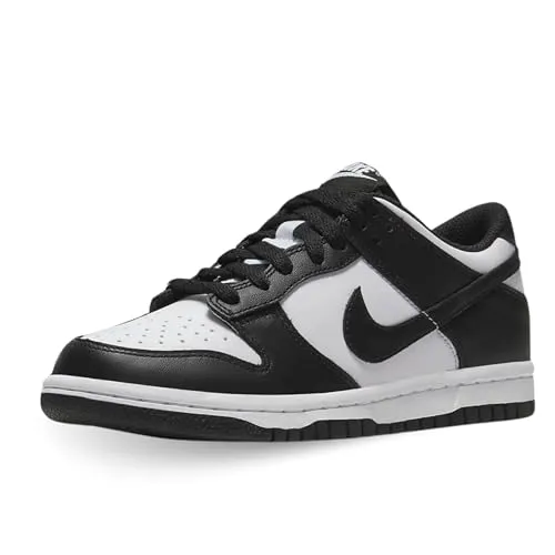 Nike Dunk Low (GS), Turnschuhe für Kinder und Jugendliche, Weiß Schwarz und Weiß., 40 EU