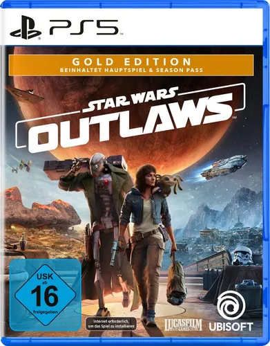 Star Wars Outlaws Gold Edition - PS5 EU Version, entdecke eine spannende Galaxie voller Abenteuer und erhalte exklusive DLCs und Bonusinhalte
