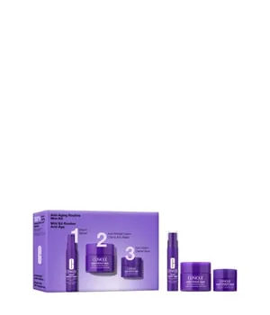 Clinique Mini Kit Anti-aging Routine Geschenkset für reife Haut - Kosmetik-Set für Damen: Clinique Mini Kit Anti-aging Routine bietet alles für eine schöne Haut. Ideal für die tägliche Pflege reifer Haut mit hochwertigen Mini-Versionen der besten Produkte. Perfekt als Geschenk!