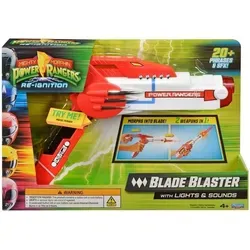 Power Rangers Re-Ignition Blade Blaster mit Lichtern und Geräuschen - Actionfiguren: Verwandle den Blade Blaster mit einer Griffbewegung und erlebe über 20 Sounds und Lichteffekte – die perfekte Waffe für jeden Power Rangers Fan!