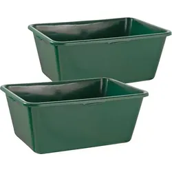 2x Wildwanne 90L Futterwanne - Lebensmittelecht und Robust - Kategorie: Sonstiges Jagen & Schützensport, ideal für die Tierhaltung, aus hochwertigem, lebensmittelechtem HDPE Kunststoff für eine sichere Nutzung.