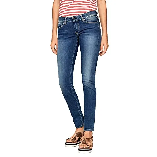 Pepe Jeans Soho Pantaloni Donna Blu Denim-z63 29W 28L - Damen Jeans in Blau, Größe 29W 28L, mit perfekter Passform für jeden Anlass. Ideal für einen lässigen Look.