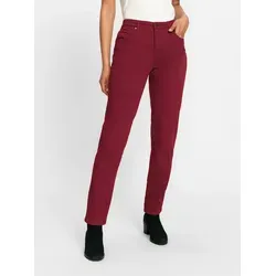 5-Pocket-Jeans INSPIRATIONEN für Damen, Gr. 38, dunkelrot - Beliebte 5-Pocket-Jeans für Damen in modischem dunkelrot. Mit elastischem Material für hohen Tragekomfort und idealen Sitz. Perfekt für lässige Looks und vielseitige Kombinationsmöglichkeiten.