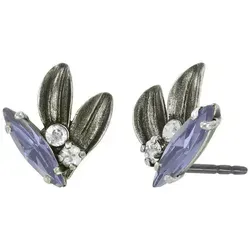 KONPLOTT Paar Ohrstecker KONPLOTT Ohrstecker Crystal Forest grau antik Silber Ohrringe grau