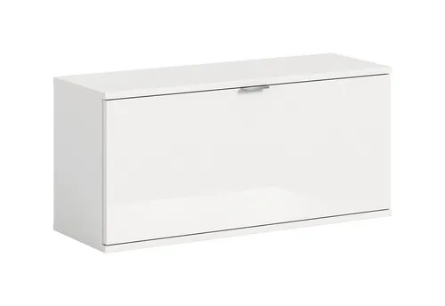 freiraum Hängeschrank Projekt X stehend oder hängend, weiß / weiß hochglanz - 92x42x37cm (BxHxT)