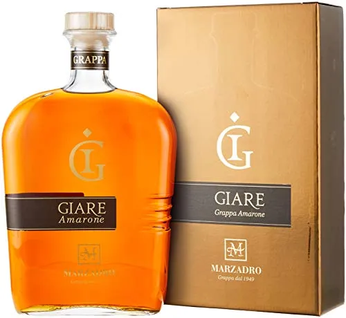 Marzadro Grappa Giare Amarone 2l - Grappa Giare Amarone von Marzadro in der 2L-Großflasche, bietet einen komplexen und harmonischen Geschmack – ideal für besondere Anlässe!