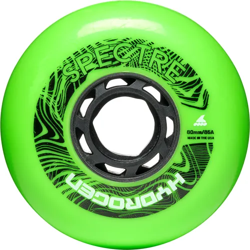 Rollerblade HYDROGEN Spectre 80mm Rollen (4PCS) - Rollen für Inline-Skates mit extra-High-Speed und minimaler Abnutzung. Ideal für sportliche Anforderungen dank exklusiver Urethan-Mischung für optimale Geschwindigkeit und Kontrolle.