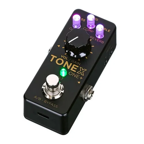 IK Multimedia ToneX One+ Mini-Pedal - Innovatives Mini-Pedal für E-Gitarre und Bass mit unendlichen Klangmöglichkeiten. Kompakt, leistungsstark und ideal für jedes Pedalboard. Mit intelligenten Betriebsmodi für vielseitigen Einsatz.