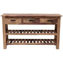 Konsolentisch Rami 130x76x35 aus indischem Sheesham-Massivholz