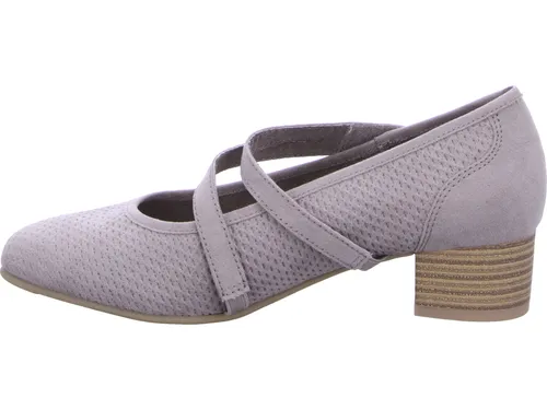 Jana Damen Pumps mit Riemen - Vegan, Braun (Stone), 39 EU - Damen-Pumps aus 100% veganen Materialien, ideal für breite Füße dank H-Weite und optimalem Tragekomfort. Perfekt für schicke Anlässe und glamouröse Looks.