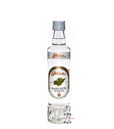 Prinz Haselnuss-Schnaps 0,35L - Obstbrände – Hochwertiger Haselnuss-Schnaps mit feinem Aroma und 40 % Vol., ideal für Genießer und besondere Anlässe.