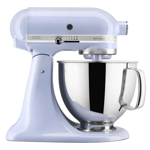 Kitchenaid Küchenmaschine 5KSM125ELR Artisan 300 Watt Lavender Cream - Küchenmaschine mit 300 Watt Leistung, ideal für kreative Kochprojekte und in trendigem Lavendel-Cream Design.