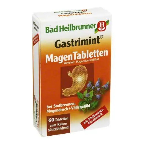 Bad Heilbrunner Gastrimint Magen Tabletten Kautabletten 60 St