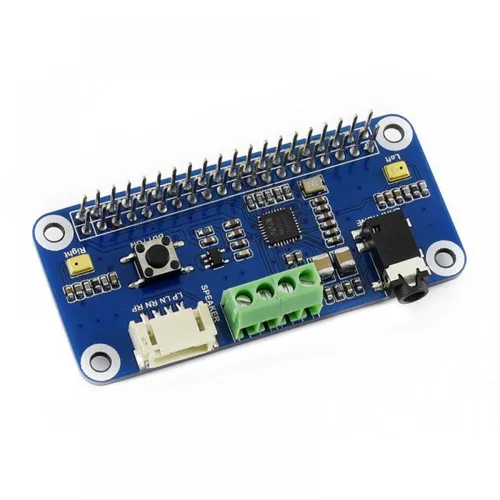 WM8960 Hi-Fi Stereo Sound HAT für Raspberry Pi - Hochwertige Soundkarte für Raspberry Pi mit niedrigem Stromverbrauch, direkter Lautsprecheransteuerung und integriertem Mikrofon für klare Audioaufnahme. Ideal für kreative Projekte und Audiowiedergabe.